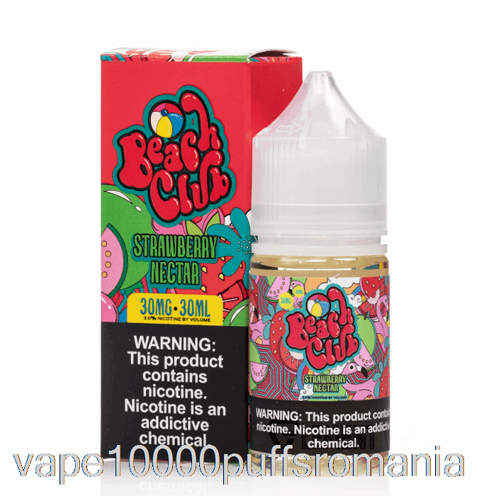 Vape Romania Nectar De Capsuni - Saruri De Club De Plaja - 30ml 30mg